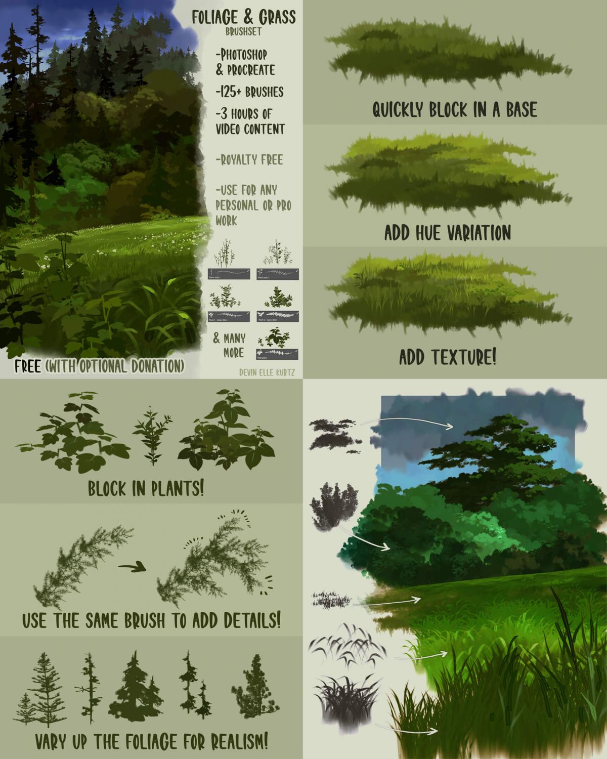 Free Plant Brushes - Free Photoshop Brushes